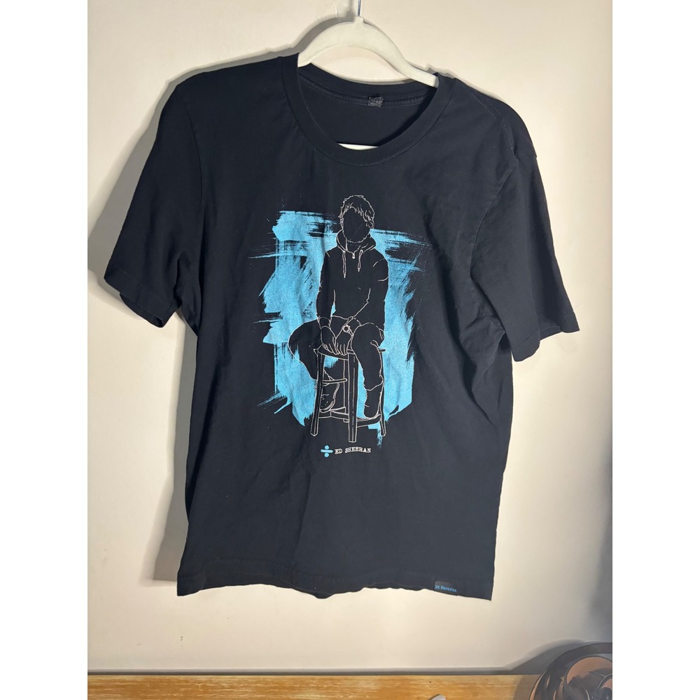 Ed Sheeran Divide Tour Graphic T Shirt Black Unisex Size‎ L
